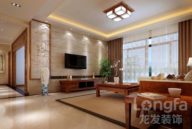 东麓驿境装修图片，中式风格装修，成都装修设计，龙发装饰公司