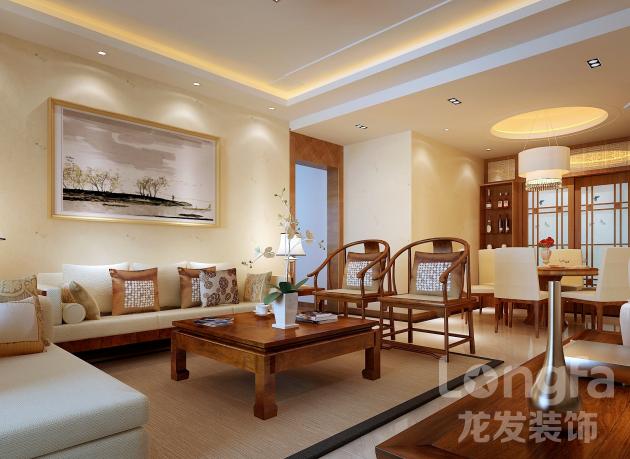 东麓驿境装修图片，中式风格装修，成都装修设计，龙发装饰公司