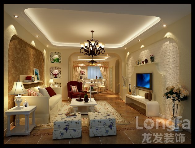 客厅装修设计,成都龙发装饰公司,成都装饰公司