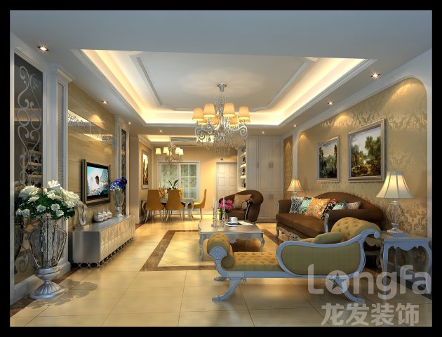 客厅装修设计,成都龙发装饰公司,成都装饰公司
