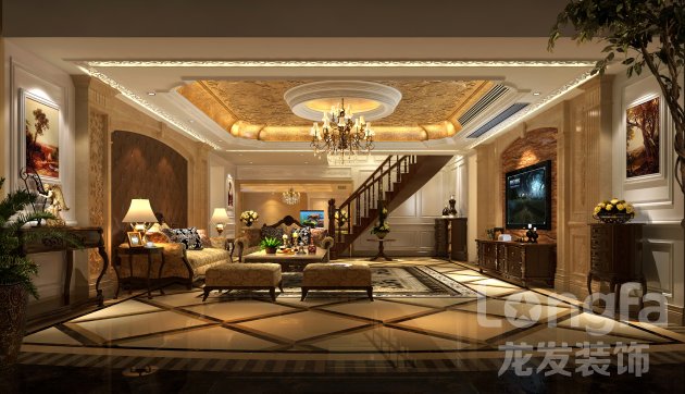 莱佛士帝景装修,乐山装修公司,乐山别墅装修设计,龙发装饰